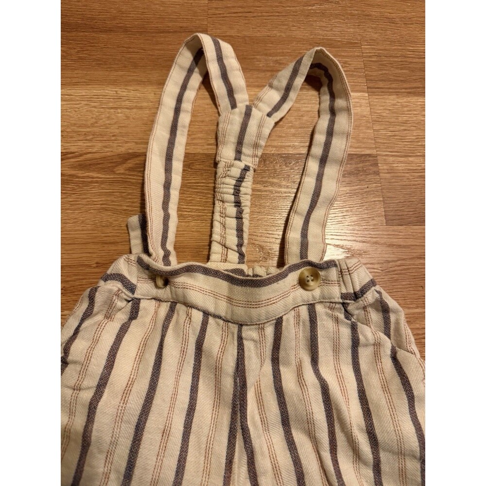Pepa‎ London Baby Suspender Shorts 2Y Beige Striped Classic European Style - Picture 4 of 7